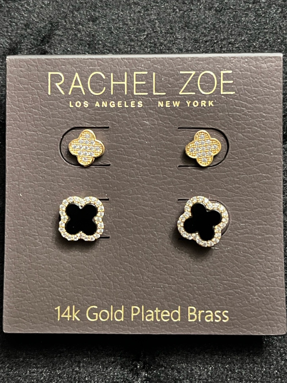 RACHEL ZOE Clover Earrings Set